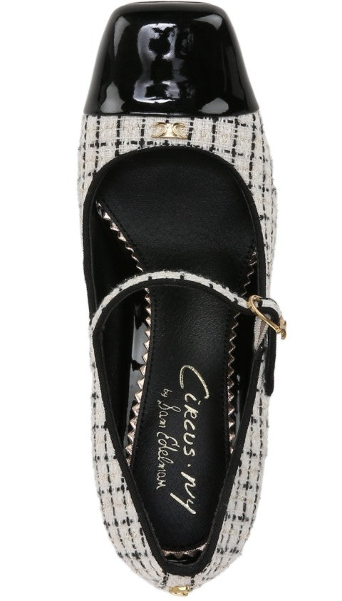 Circus NY by Sam Edelman Women's Elora Pump Shoes Vanilla Bean Black Size 6.5 M