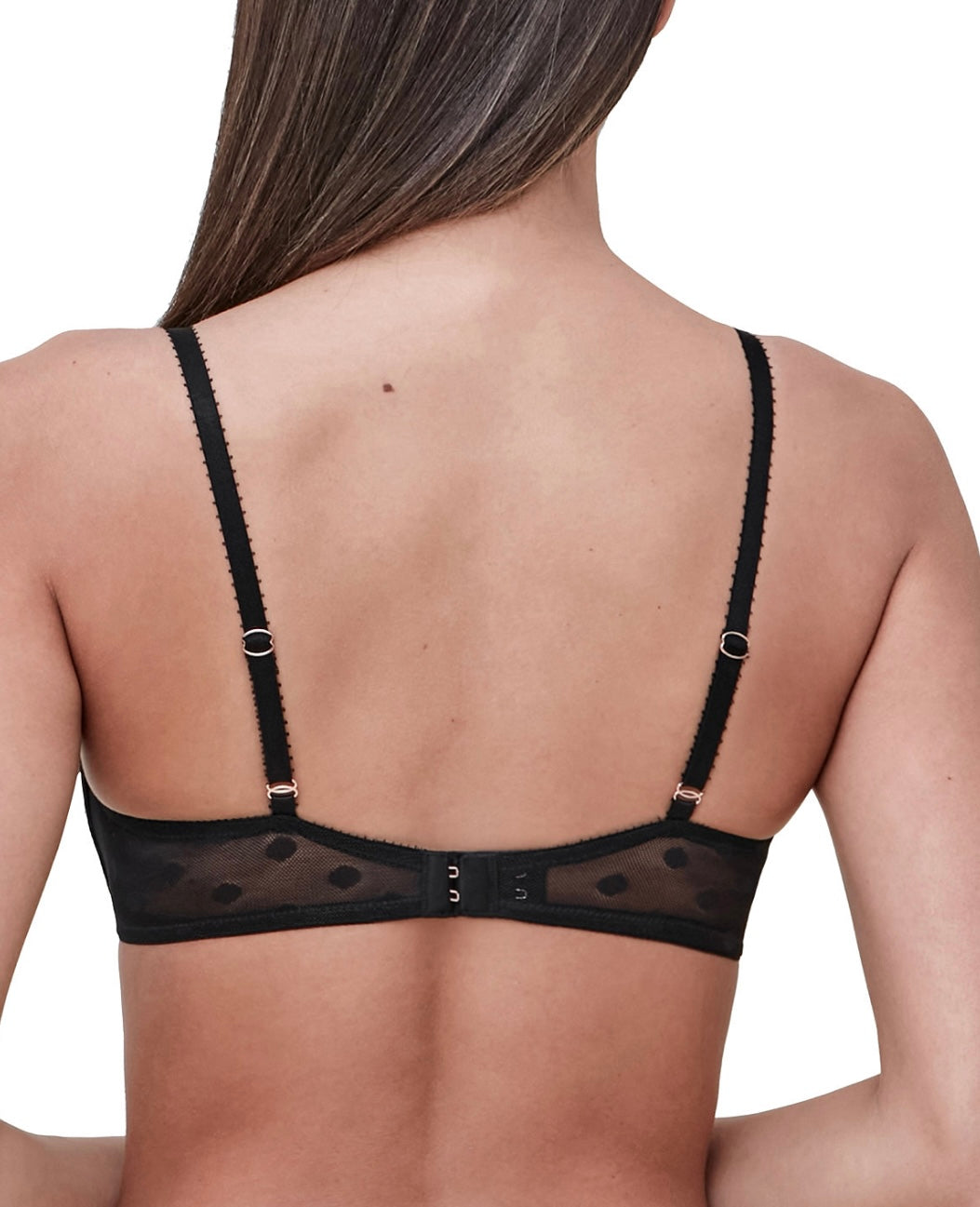 Skarlett Blue Women's Dare Demi T-Shirt Bra Black Size 36D