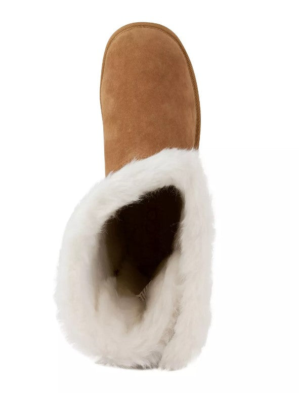 Sugar Women's Panthea Fuzzy Winter Tall Boots Chestnut Size 9