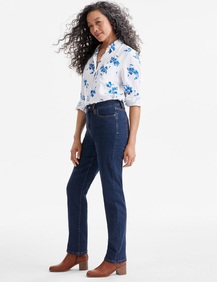 Style & Co. Women's High Rise Straight-Leg Jeans Fortress Size 6
