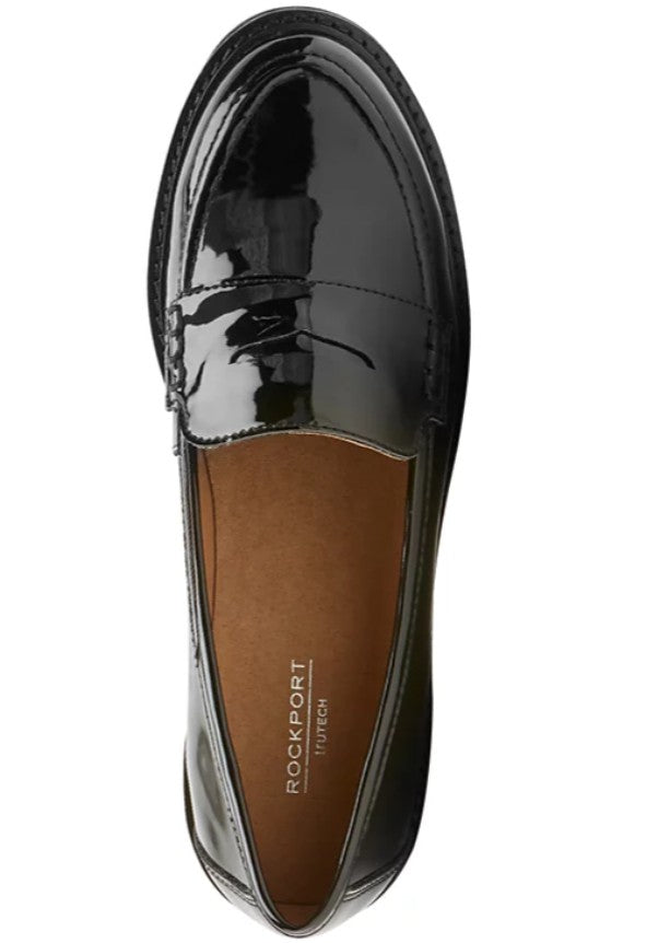 Rockport Women's Slip-On Kacey Penny Loafer Flat Shoes Black Size 8M