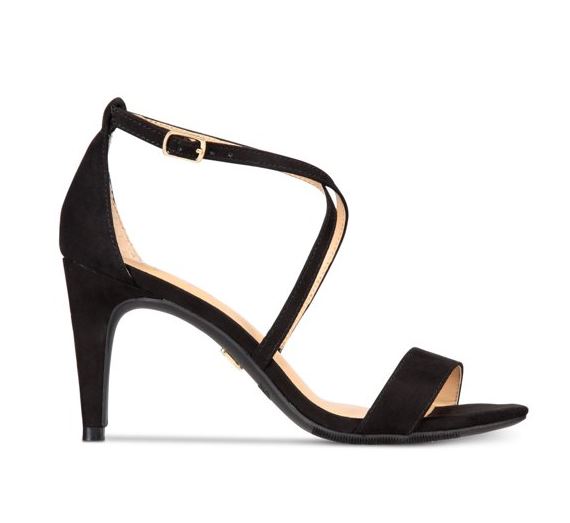 Thalia Sodi Women's Stiletto Heel Darria Strappy Sandals Black Size 11M