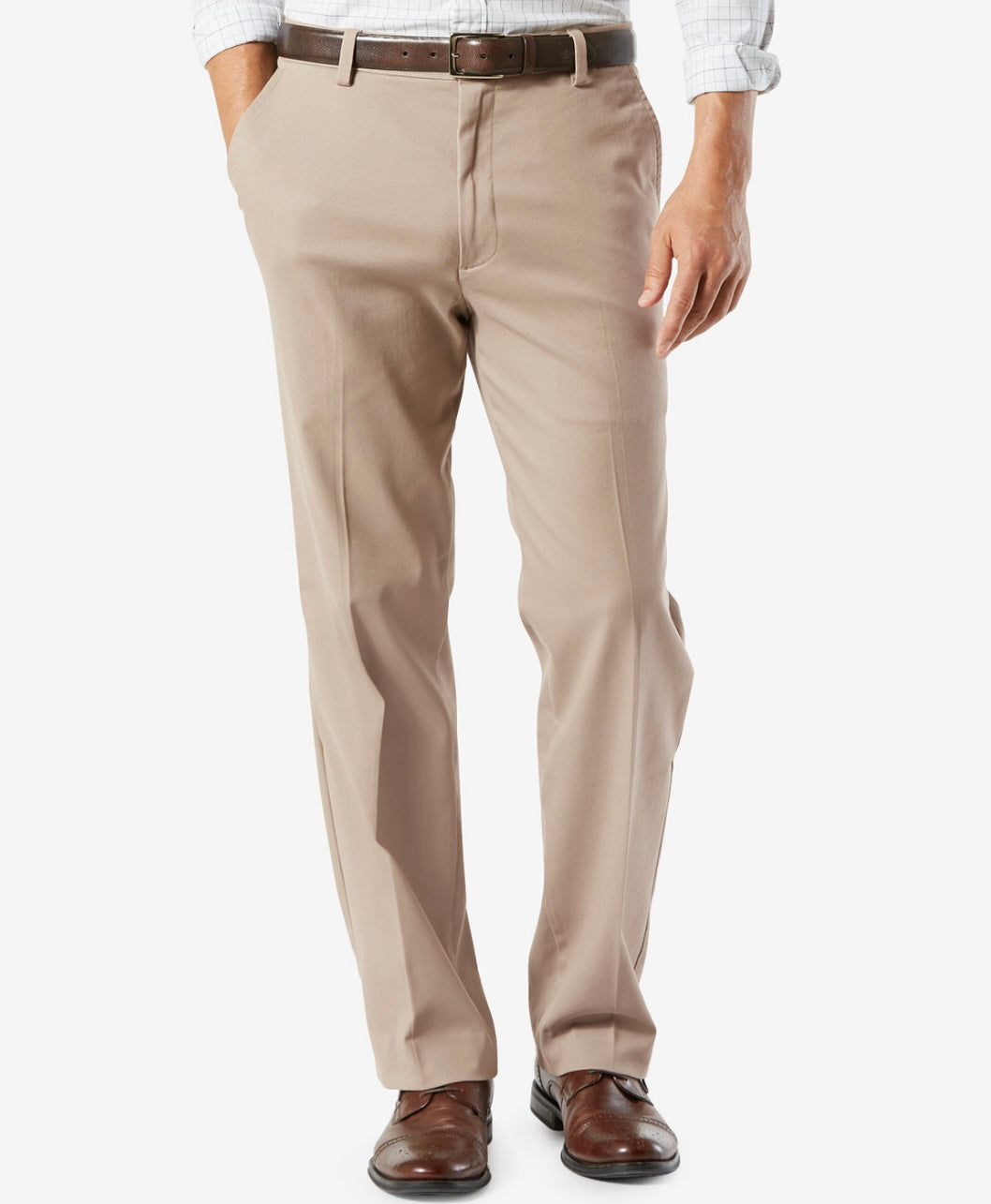 Dockers Men's Easy Classic Fit Khaki Stretch Pants Timber Wolf Size 34x34