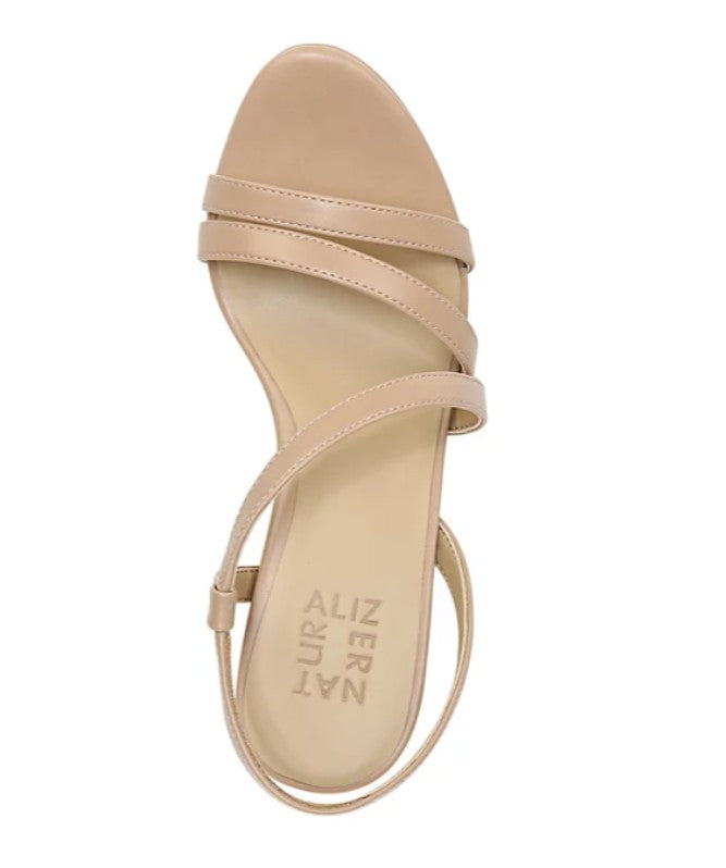 Naturalizer Women's Brenta Strappy Dress Sandals Creme Brulee Size 5.5 M
