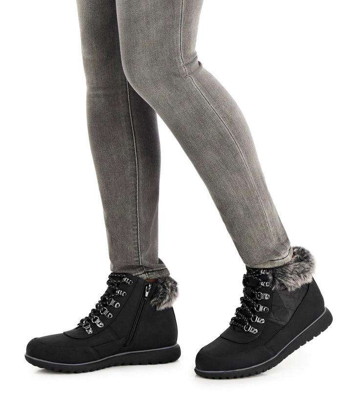 Karen Scott Women's Wanona Lace-Up Boots Black Size 10M