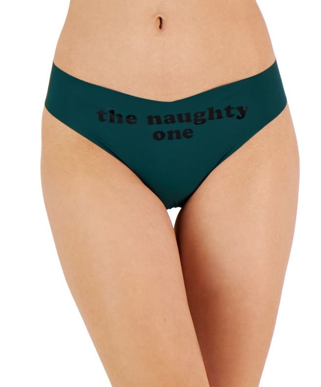 Jenni Women's No-Show Thong Underwear Naughty One
