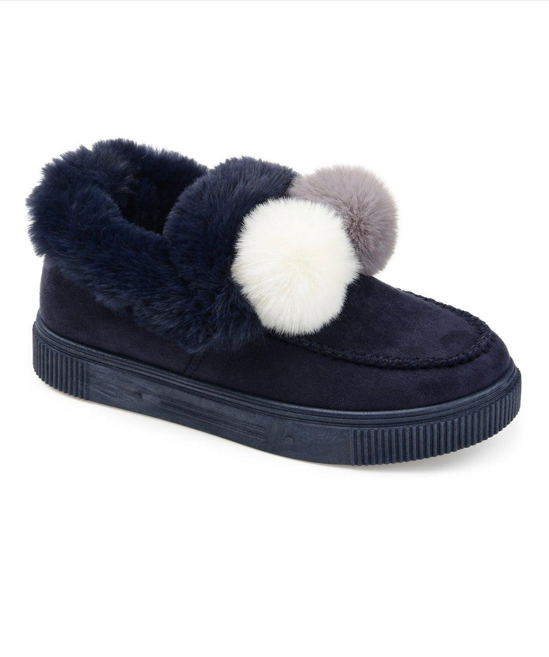 Journee Collection Women's Sunset Slippers Navy Size 7.5