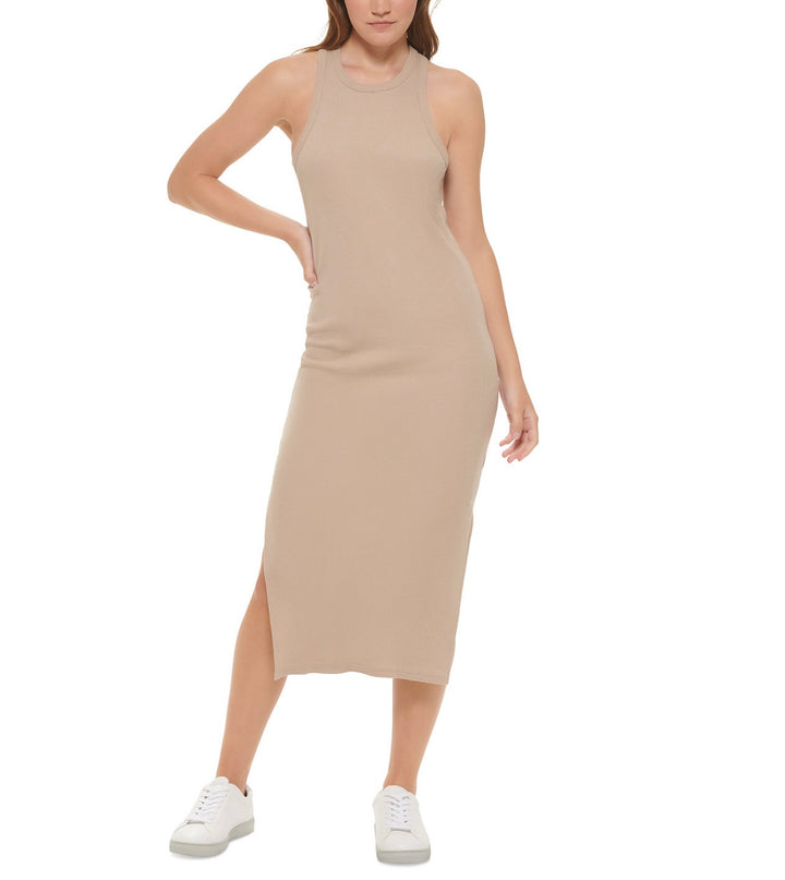 Calvin Klein Jeans Women's Crewneck Cotton Racerback Tank Dress Petite Size PL