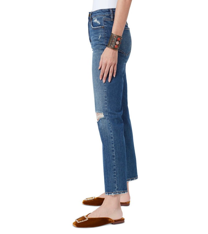 Sam Edelman Women's High Rise Distressed Slim Straight Leg Jeans Size 31