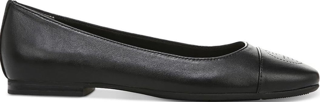 Giani Bernini Women's Memory Foam Aerinn Ballet Flats Black Leather Size 10 M
