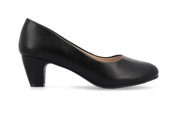 Journee Collection Women's Luu Round Toe Pumps Shoes Black Size 9