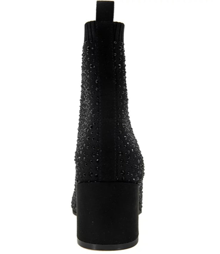 Kenneth Cole Reaction Women's Rida Stretch Jewel Dress Booties Black Size 6