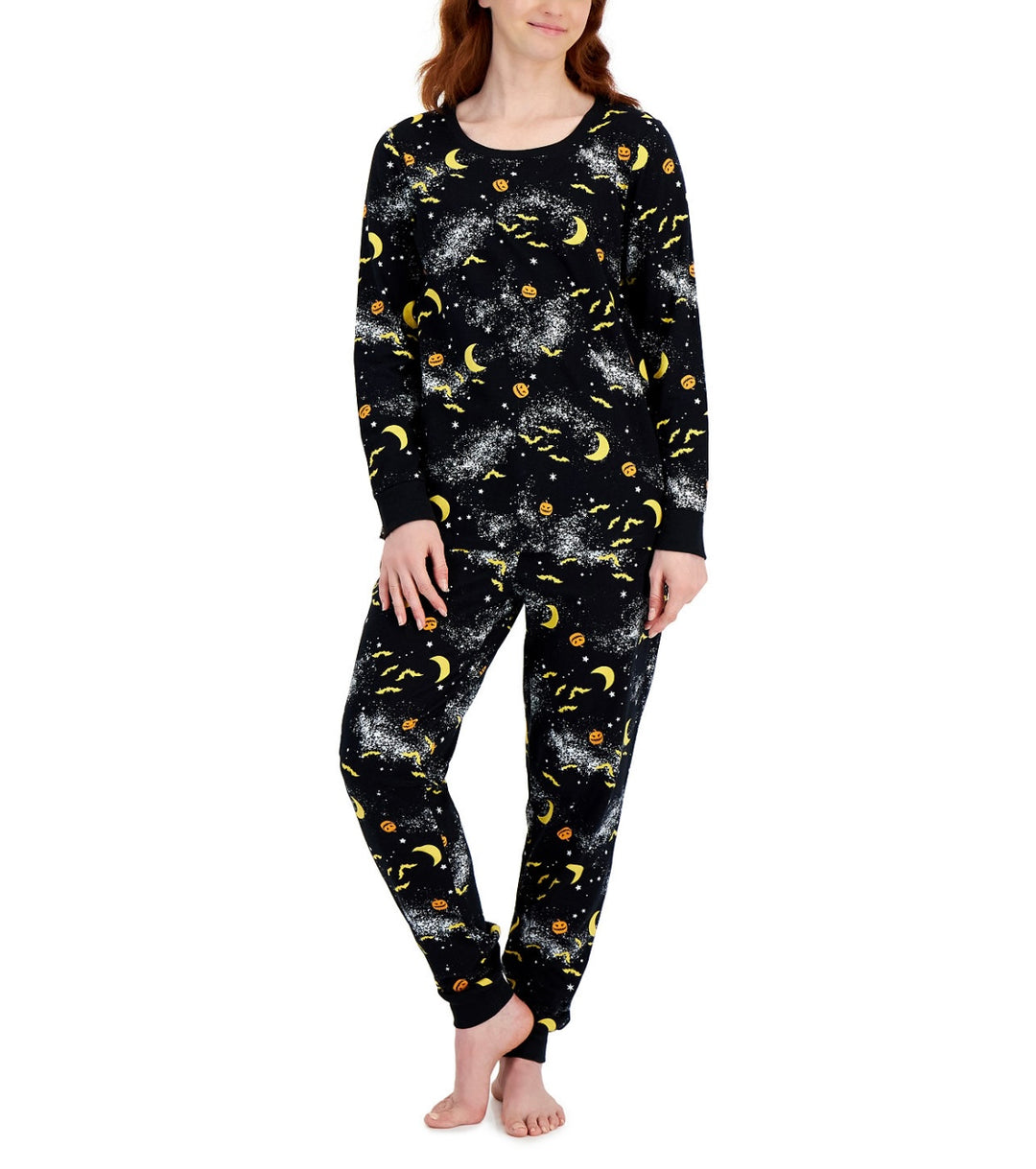 Family Pajamas Women's Halloween Spooky Night Family Pajama Set Size M