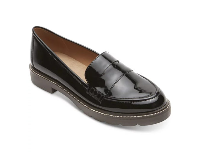 Rockport Women's Slip-On Kacey Penny Loafer Flat Shoes Black Size 8M