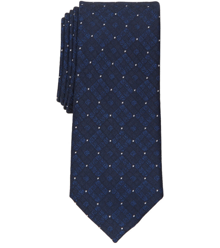 Alfani Men's Slim Geometric Tie Navy