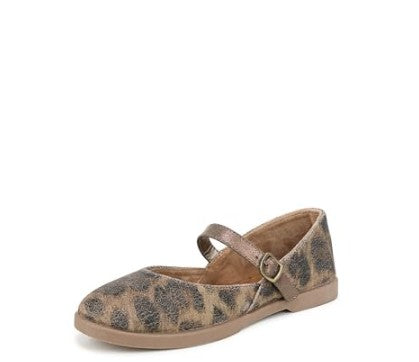 Blowfish Malibu Women's Empower Mary Jane Flat Shoes Bronze Leopard Size 7 M
