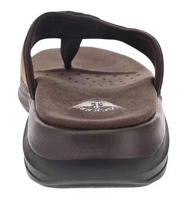 Dockers Men's Comfort Banks Flip-Flops Dark Tan Size 11