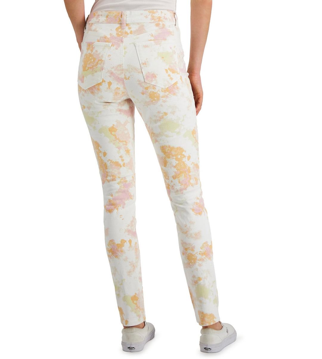 Style & Co. Women's Petite Pockets High-Rise Skinny Jeans Pink Dye