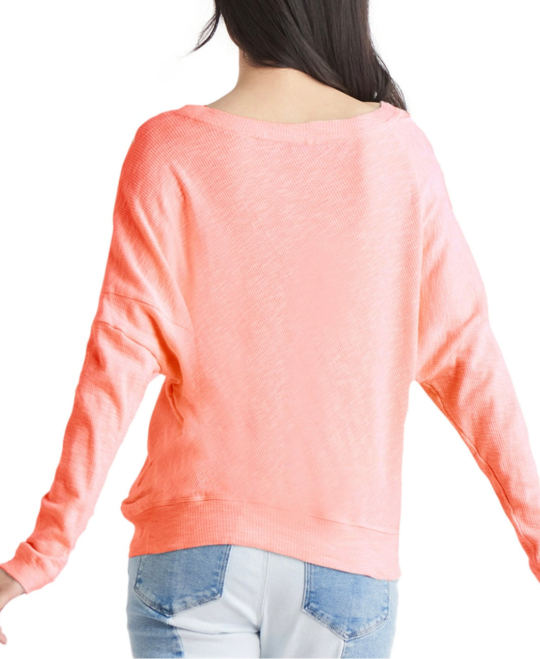Black Tape Women's Dolman-Sleeve Top Soft Heather Coral Petite Size PL