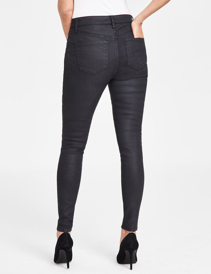 INC International Concepts Women's Mid-Rise Coated Skinny Jeans Size 4