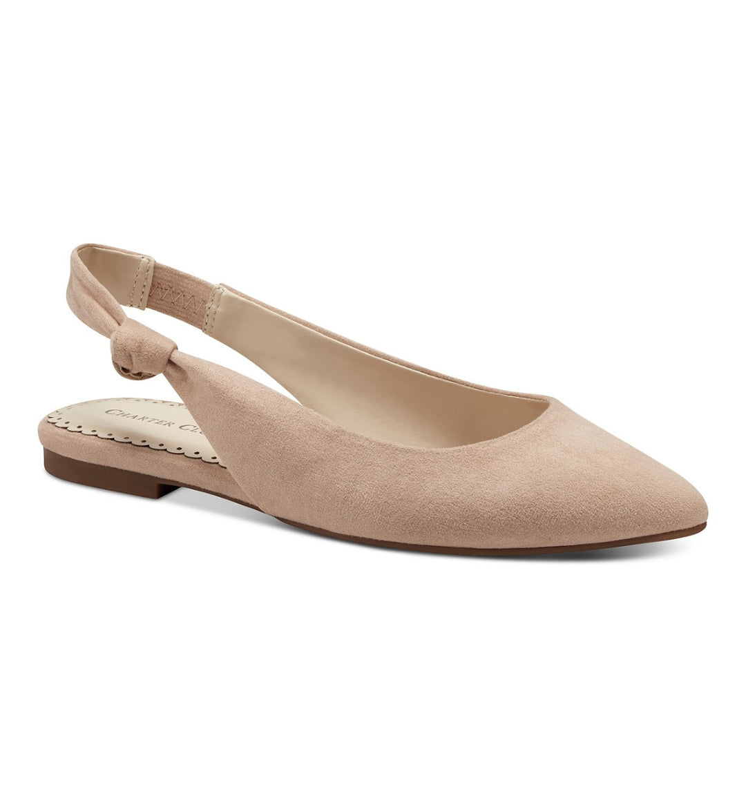 Charter Club Women's Karaa Slingback Flats Shoes Dusty Pink Size 5.5 M