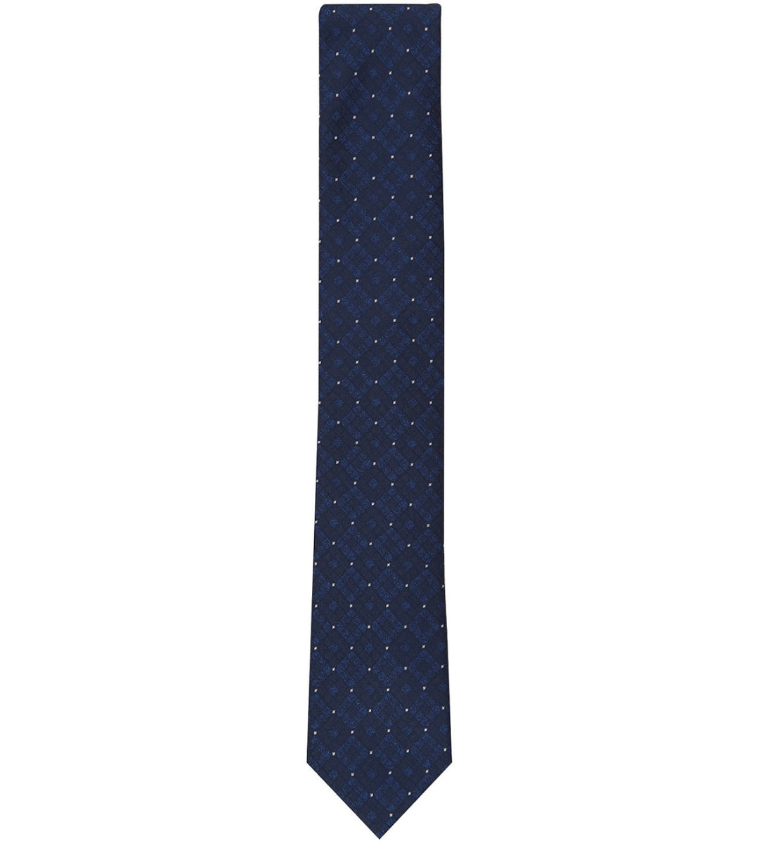 Alfani Men's Slim Geometric Tie Navy