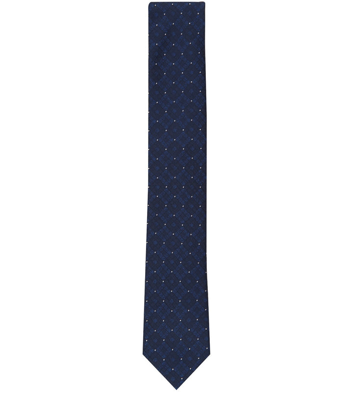 Alfani Men's Slim Geometric Tie Navy