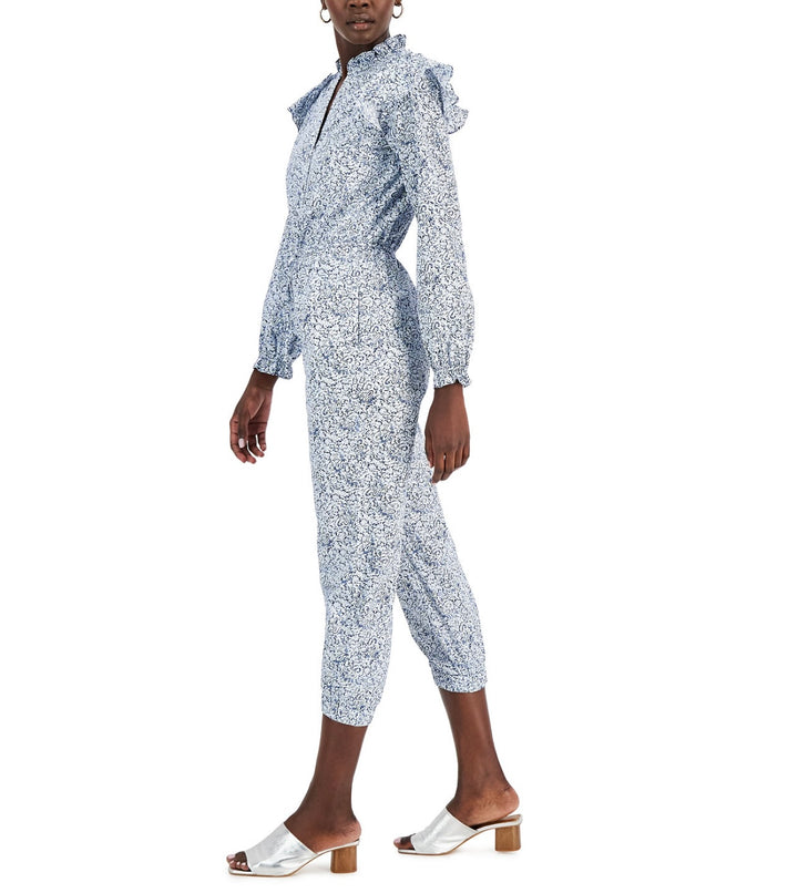INC International Concepts Women's Printed Jumpsuit Peri Paisley Size M