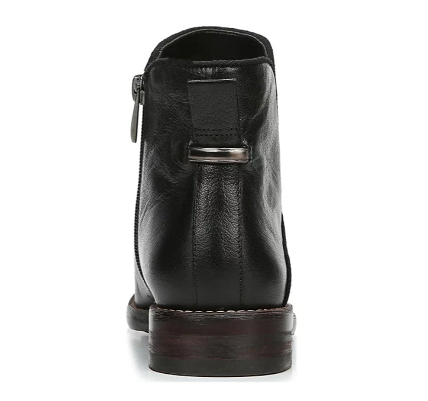 Franco Sarto Women's Zipper Closure Marcus Booties Black/Cognac Leather