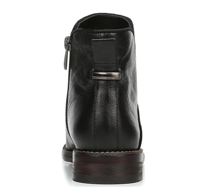 Franco Sarto Women's Zipper Closure Marcus Booties Black/Cognac Leather