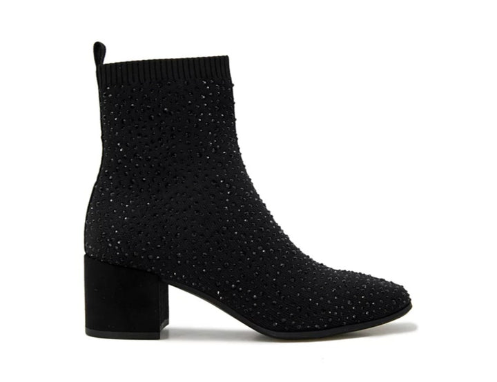 Kenneth Cole Reaction Women's Rida Stretch Jewel Dress Booties Black Size 6