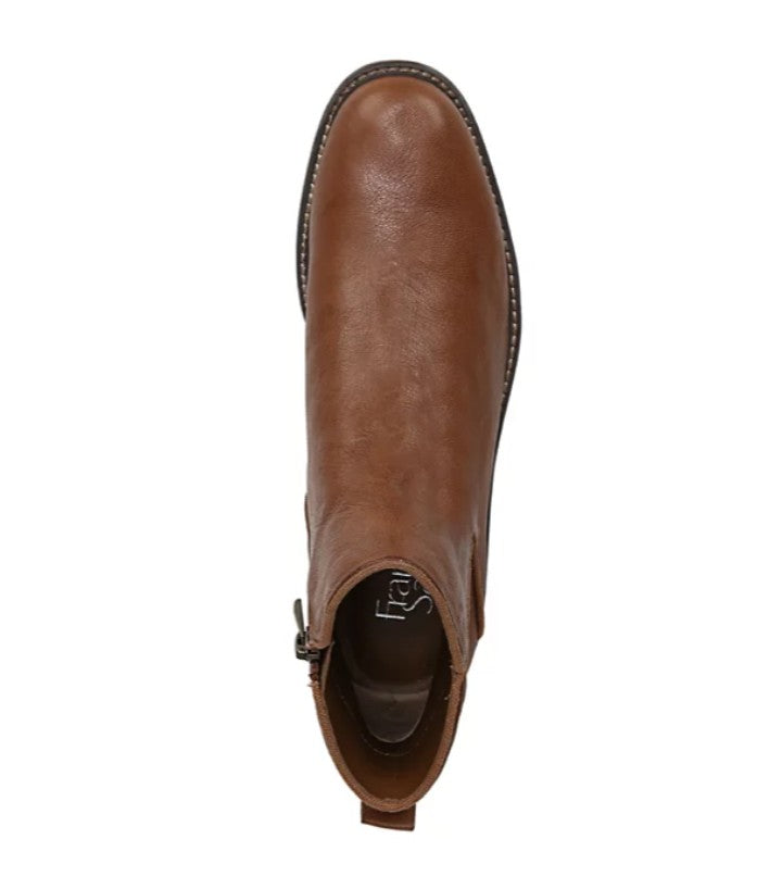 Franco Sarto Women's Zipper Closure Marcus Booties Black/Cognac Leather