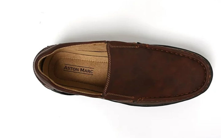 Aston Marc Men's Slip On Comfort Casual Moccasin Shoes Tan Size 13 M