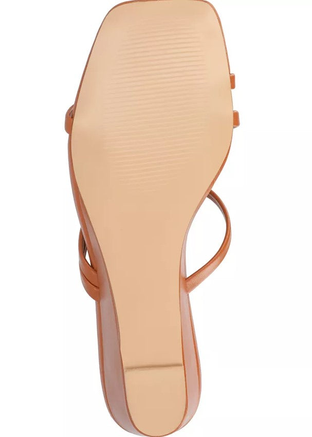 Journee Collection Women's Takarah Strappy Asymmetrical Wedge Sandals Size 6.5