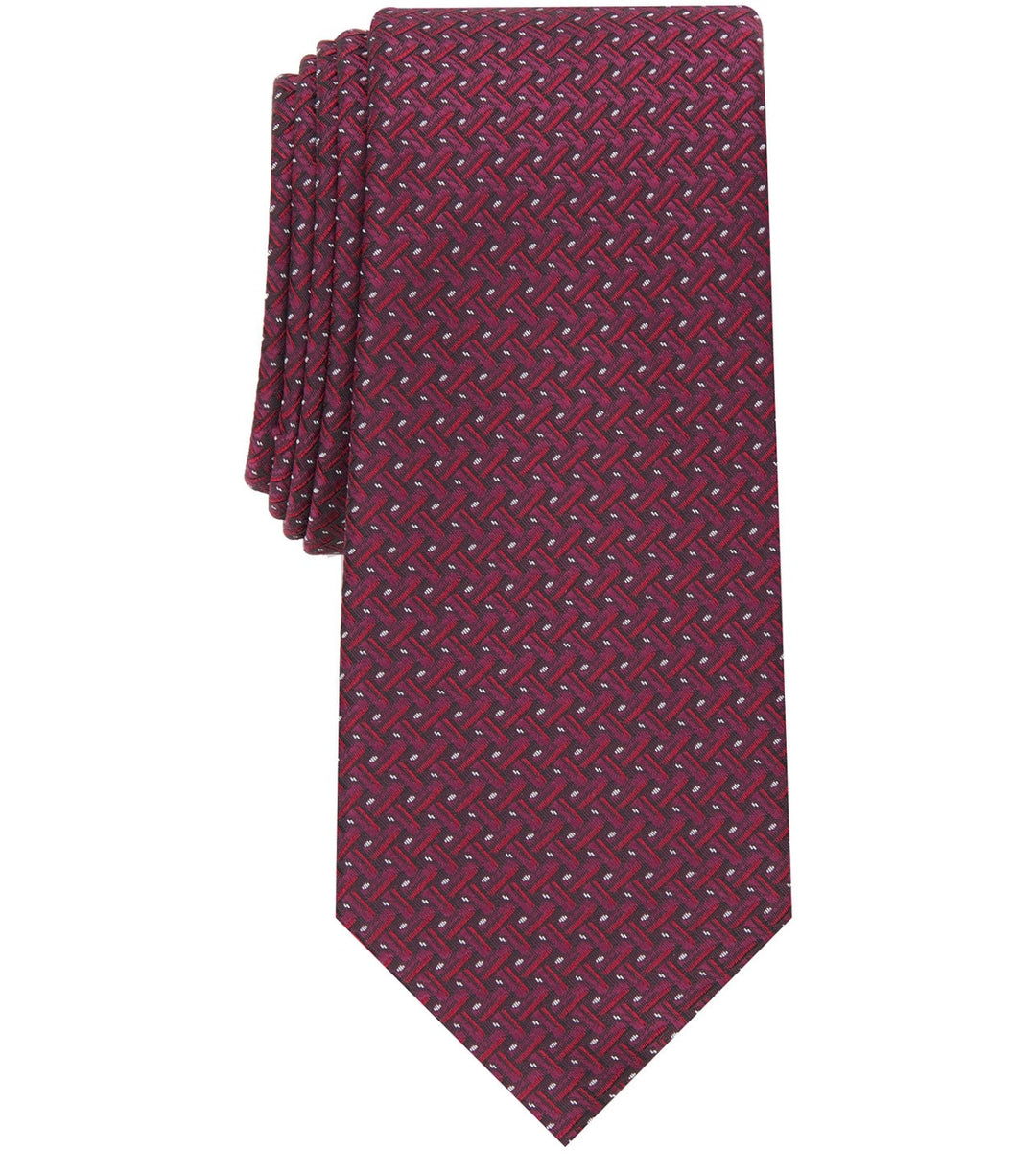 Alfani Men's Slim Neat Tie Burgundy
