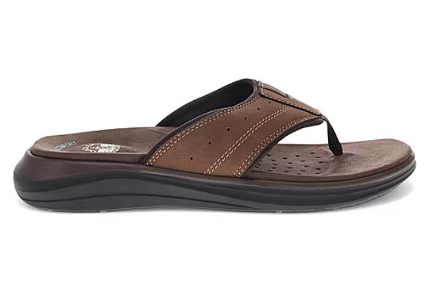 Dockers Men's Comfort Banks Flip-Flops Dark Tan Size 11