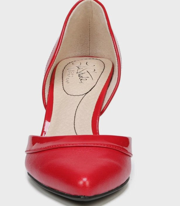 LifeStride Women's Saldana d'Orsay Pump Fire Red Size 8.5M