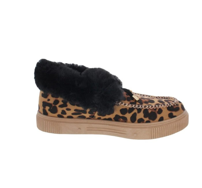 Journee Collection Women's Tru Comfort Foam Midnight Slipper Shoes Brown Leopard