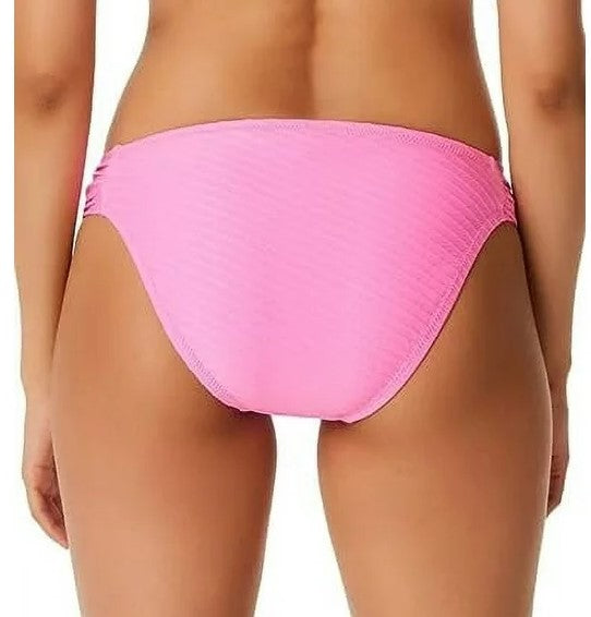 Jessica Simpson Women's Pretty in Pique Side-Shirred Bikini Swim Bottom Femme