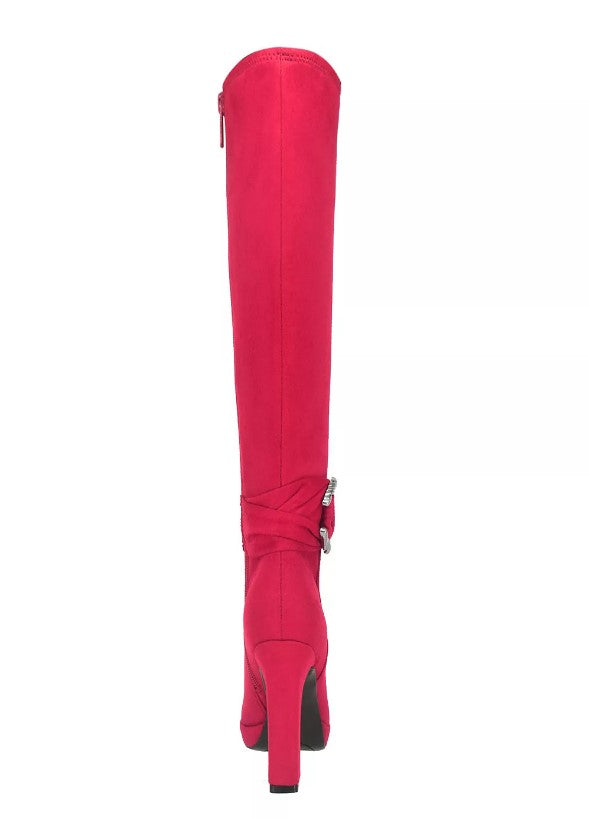 Impo Women's Ovidia Stretch Platform Boots Classic Red Size 9 W