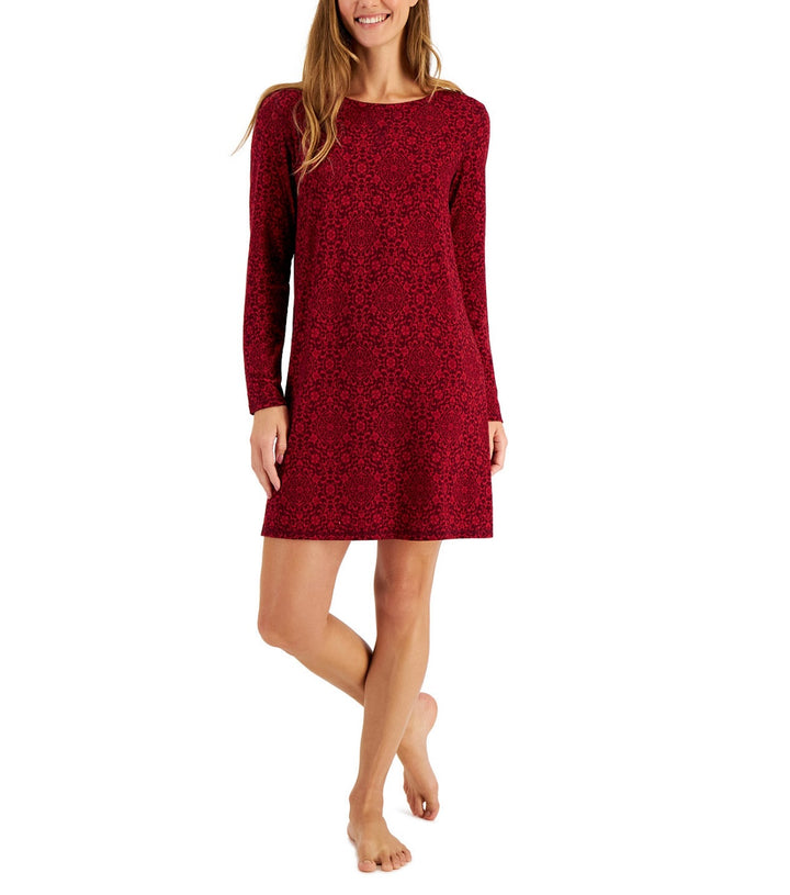 Charter Club Women's Butter Soft Sleepshirt Berried Treasure Regal Size XS