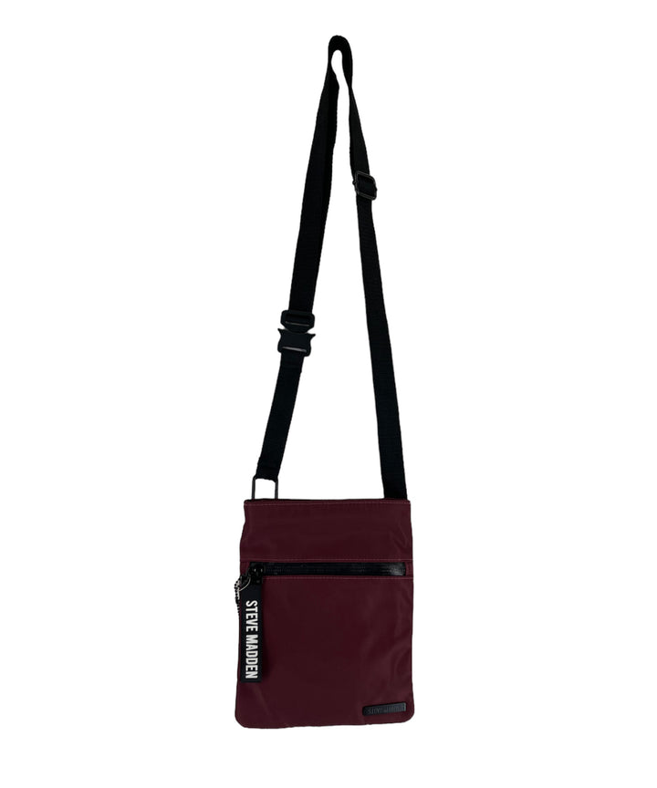 Steve Madden Men's Crossbody Burgundy 8.5 X 7