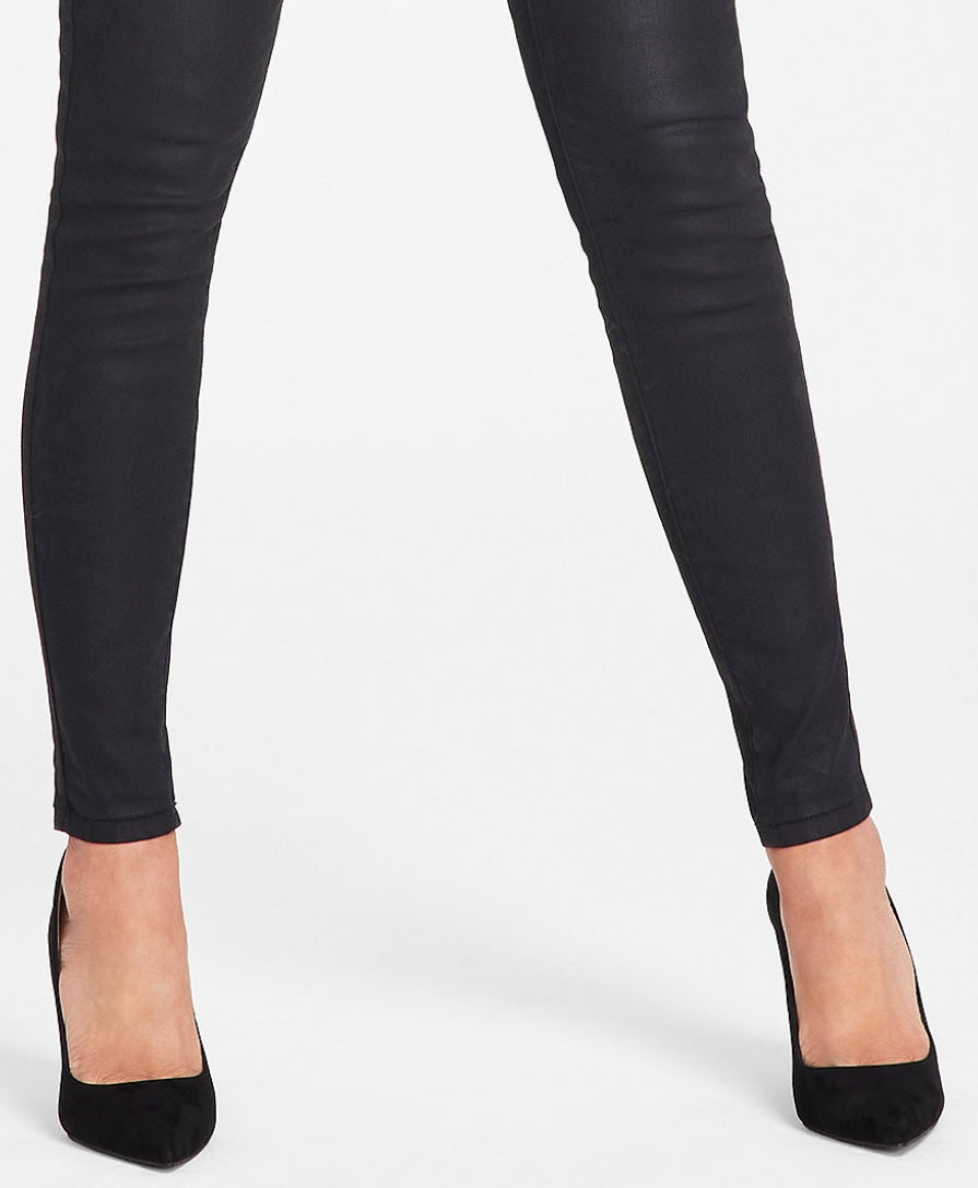 INC International Concepts Women's Mid-Rise Coated Skinny Jeans Size 4