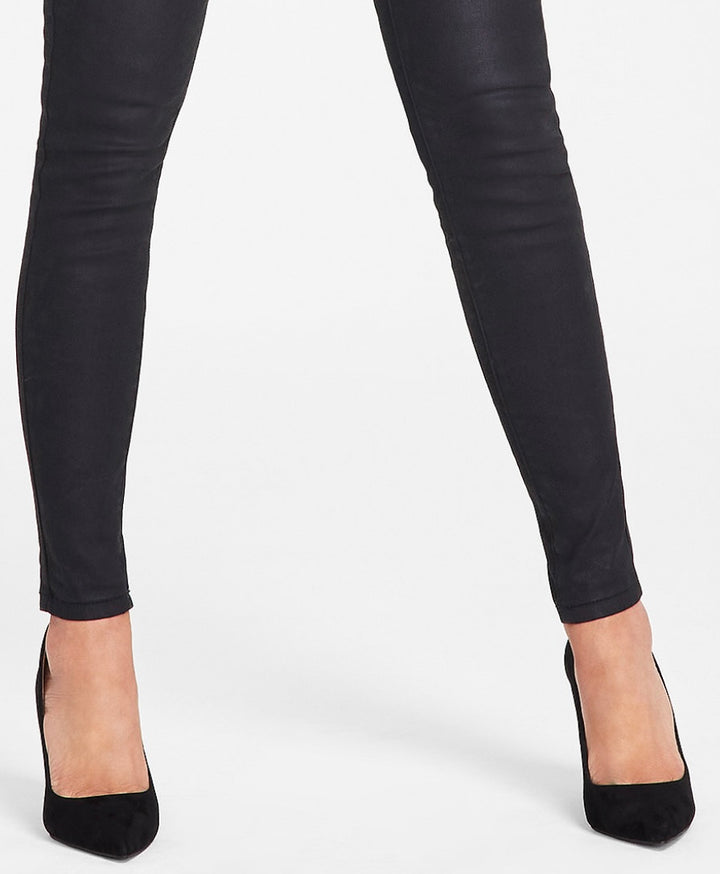 INC International Concepts Women's Mid-Rise Coated Skinny Jeans Size 4