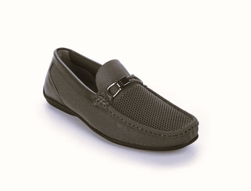 Aston Marc Men's Knit Slip-On Driving Shoes Loafers Gray Size 8.5