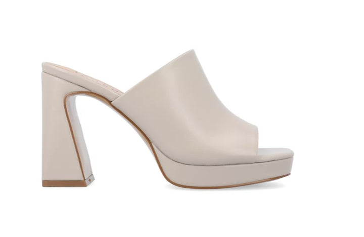 Journee Collection Women's Ezzlynn Platform Sandals Grey Size 7 1/2