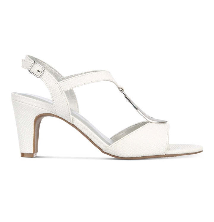 Karen Scott Women's Cushioned Danee Dress Sandals White Size 10 M
