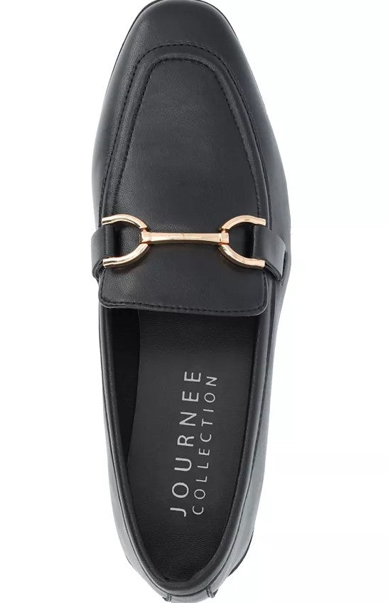 Journee Collection Women's Mizza Slip-On Loafers Flats Black Size 11
