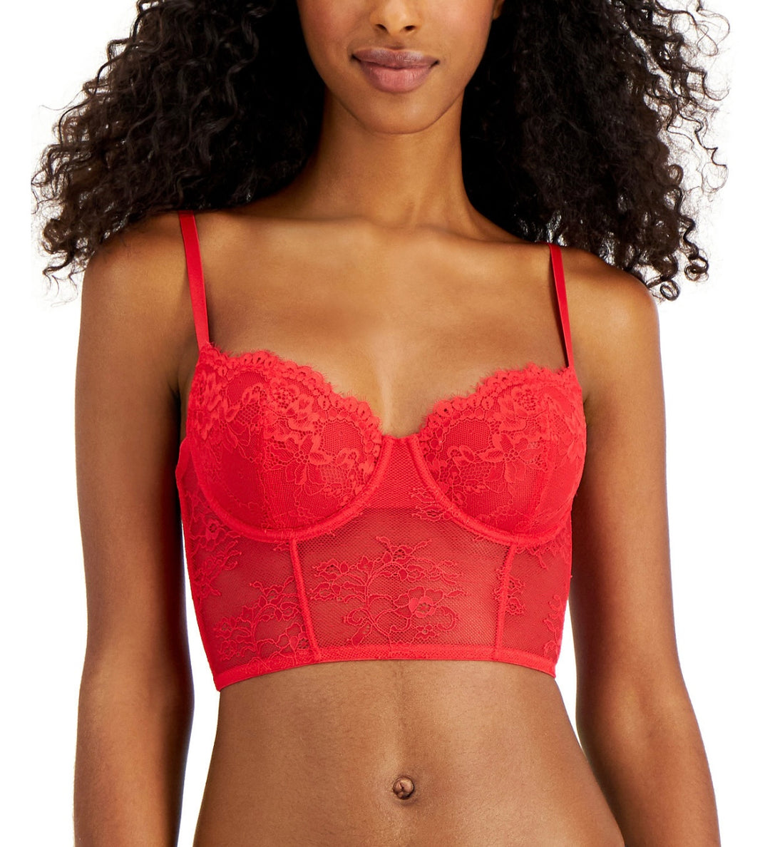 INC International Concepts Women's Lace Bustier Lingerie Ski Patrol Size XL