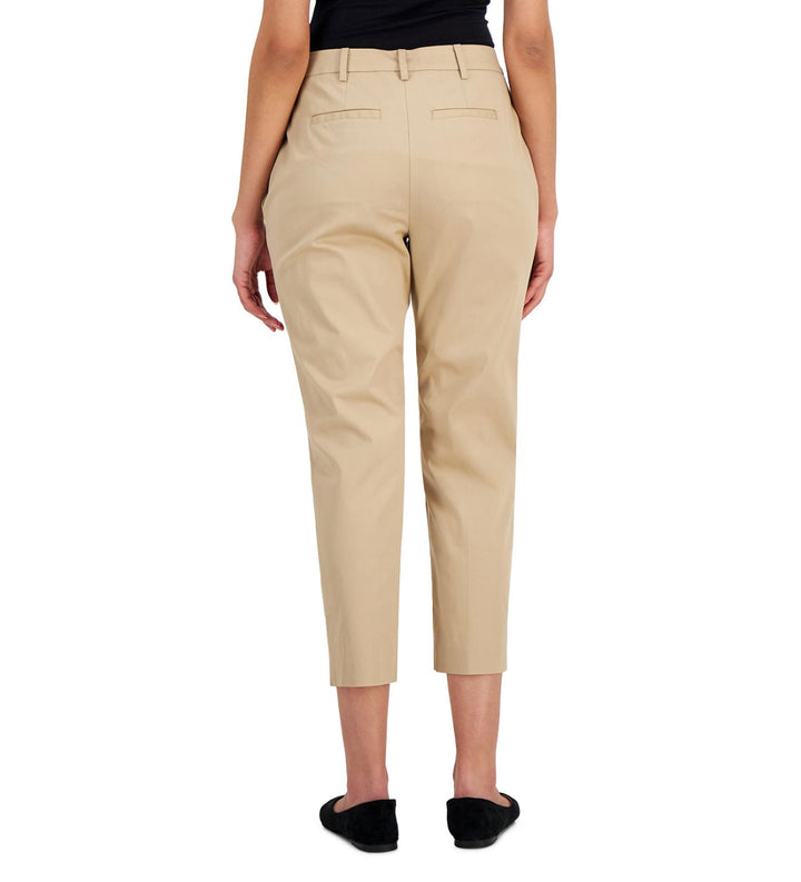 Alfani Women's Pleated Tapered-Leg Pants Fresh Almond Petite Size 4P